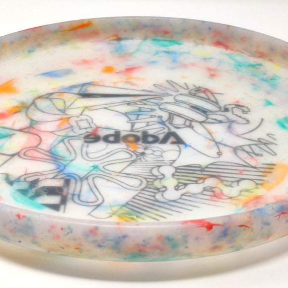 Wham-O Reflyer Frisbee 10.75" 170g w Adobe Logo Art Multicolor Tie Dye Recycled - Picture 5 of 16